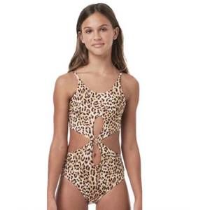 NEW SUBMARINE leopard one-piece in brown